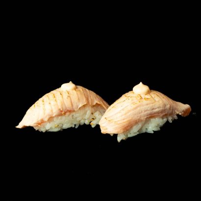 Grillen Lachs Nigiri 2 Stk